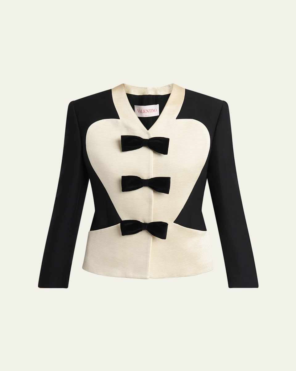 Bow Tuxedo Wool Jacket
